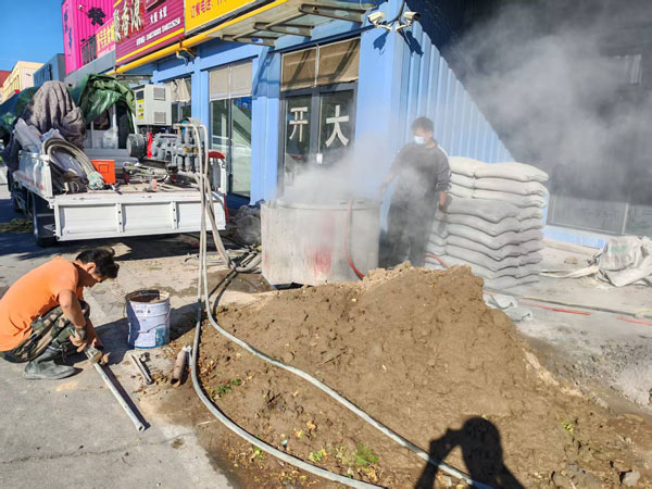 西岗顶管注浆加固